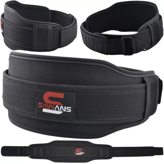 SAWANS® Weight Lifting Belt Gym Training Neoprene Fitness Workout Double Support