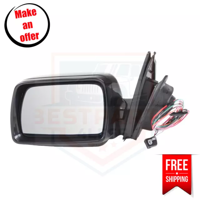 Kool Vue BM34EL Mirror left side heated for 2003-2006 BMW X5 3.0i, 4.4i