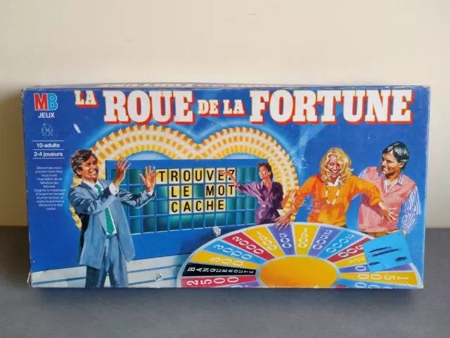 MB - La Roue de la Fortune - De 2 à 4 joueurs ©1987 - Jeu de société Vintage