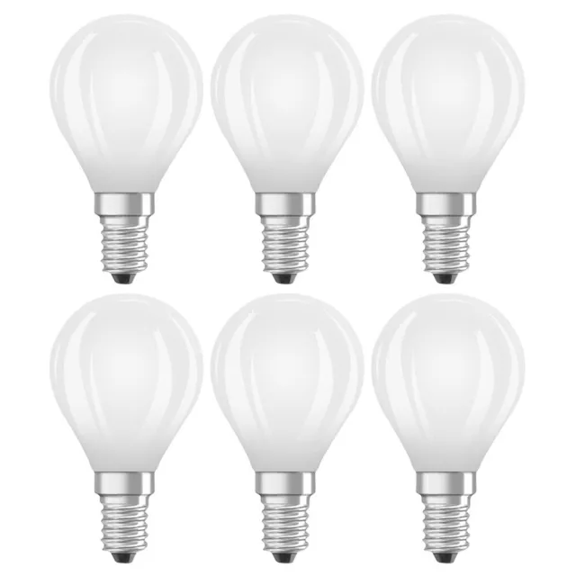 6 x Osram LED Filament Tropfen 2,8W = 25W E14 matt 250lm Warmweiß 2700K DIMMBAR
