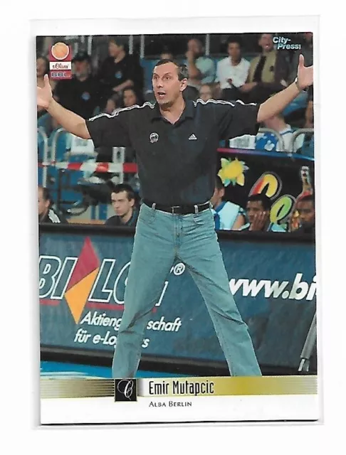 BBL Playercard - 03-04 - Emir Mutapcic - Alba Berlin #015 - Coach