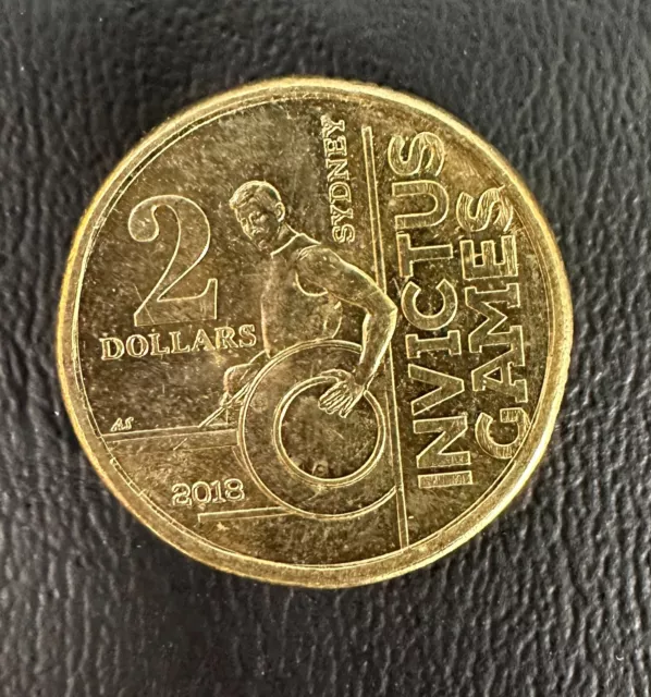 2018 Sydney  Invictus Games $2 Two Dollar Coin Circulated -RARE