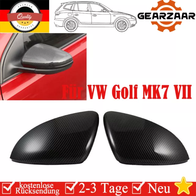 Carbon Spiegelkappen Für VW Golf 2013-2018 MK7 VII Variant GTI R Line