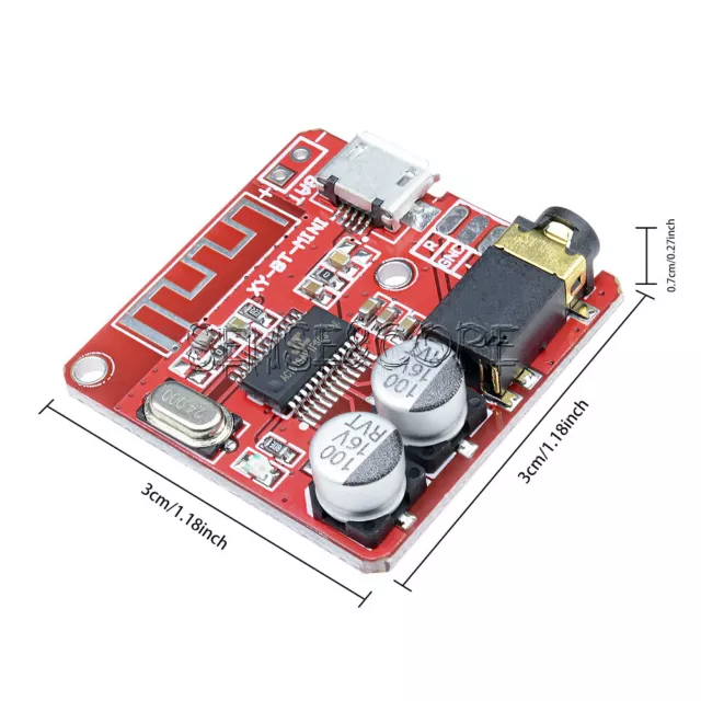 5PCS Mini Bluetooth 4.1 MP3 Receiver Lossless Audio Decoder Amplifier Board