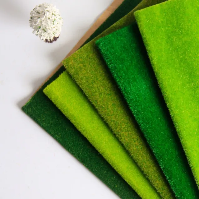 Tapis de pelouse artificiel pour mini accessoires de jardinage et décoration de