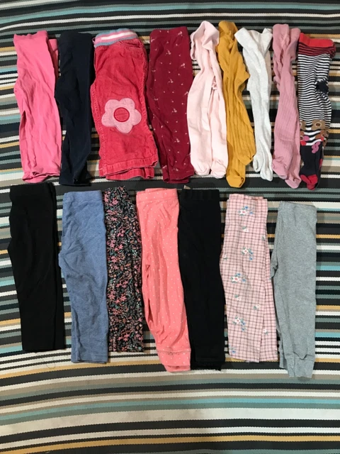 Pacchetto collant pantaloni bambina 12-18 mesi 🙂