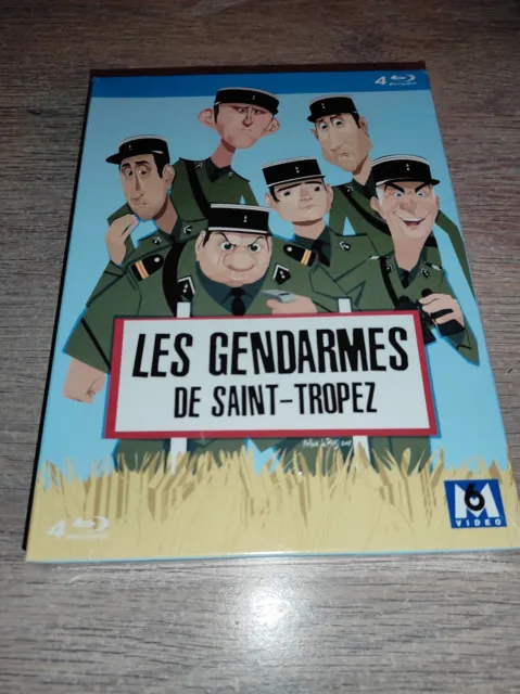 * Coffret Blu Ray Neuf Sous Blister Les Gendarmes De Saint Tropez L Integrale -