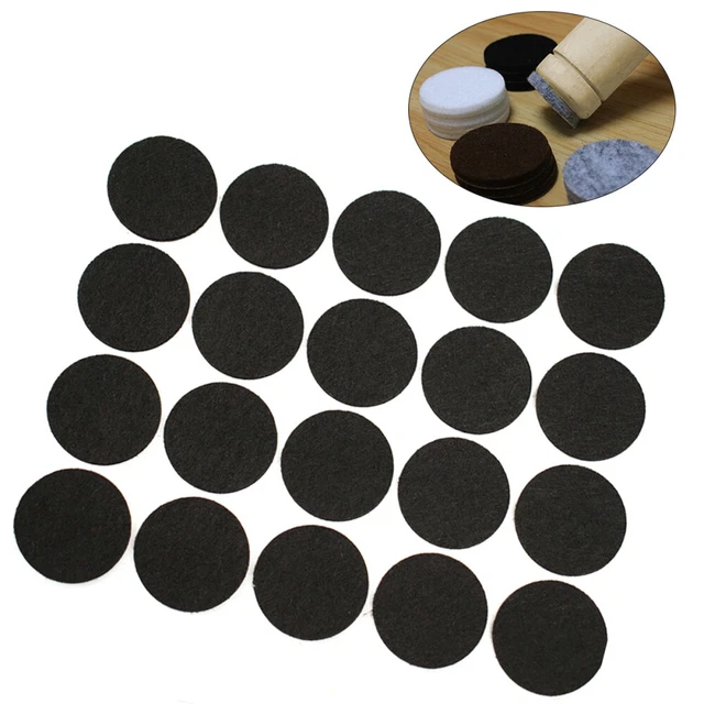 200pcs Round Felt Pads 2cm Diameter Floor Protector Pad for Table Chair