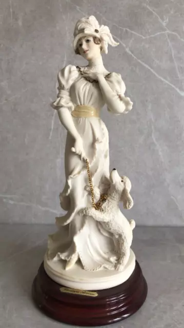 GIUSEPPE ARMANI Porcelain Figure 1994 Dear Friends Lady With Dog