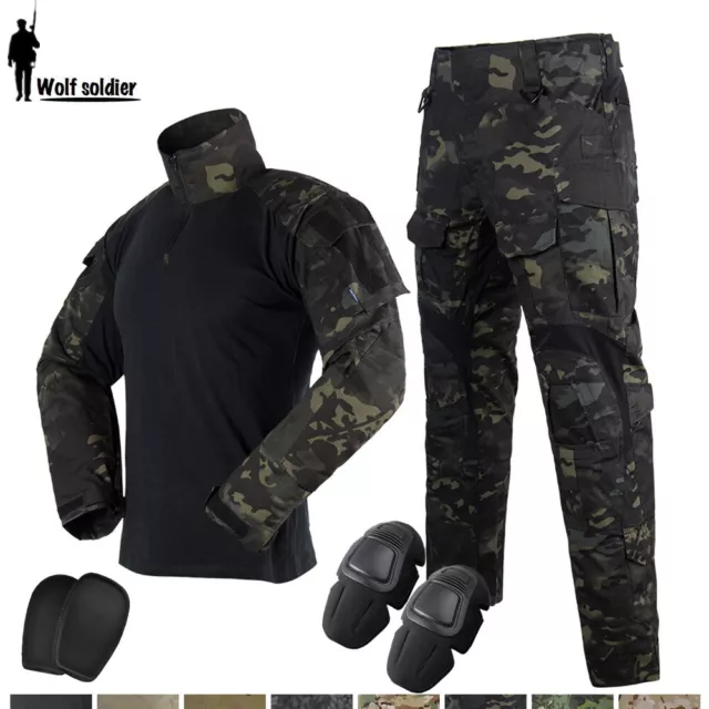 US Army Men's Tactical Shirt Pants GEN3 Military BDU Combat Uniform Hunting Camo