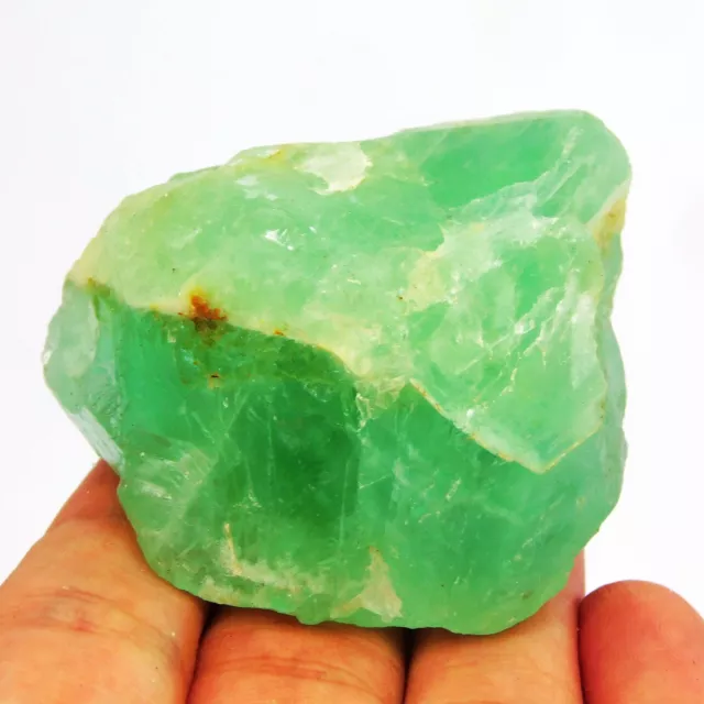 744 Ct Natural Fluorite Green Uncut Certified Brazilian Gemstone Rough