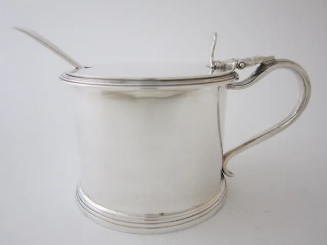 Antique George V Sterling Silver Mustard Pot - 1921 by Harry Freeman