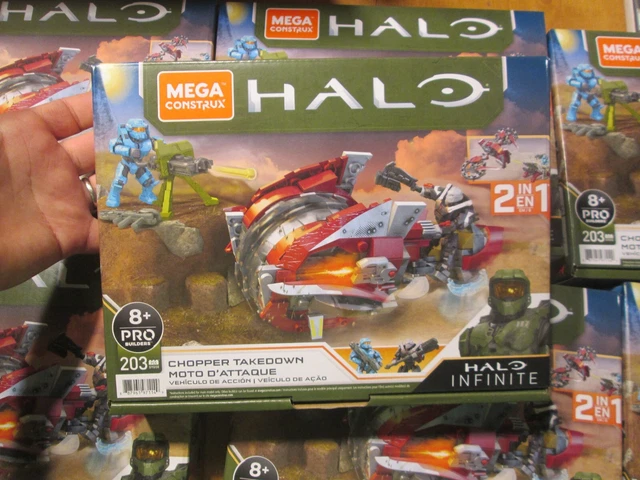 MEGA CONSTRUX HALO Infinite 2 In 1 Chopper Takedown 203 Pcs Gyg58