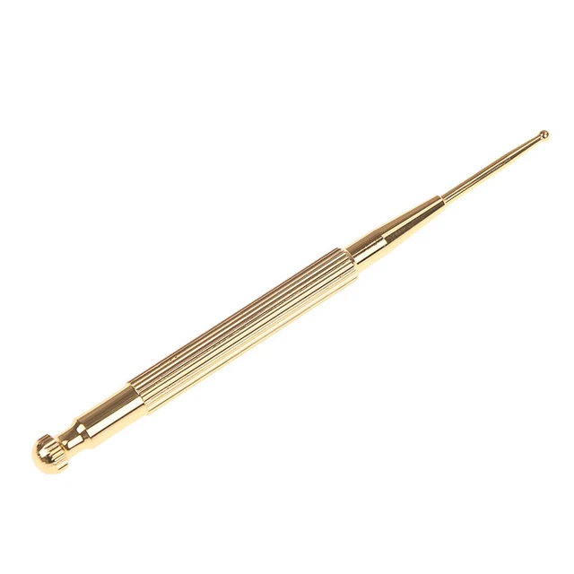 1X Brass Ear Acupuncture Point Massage Probe Auricular Detection Pen Stick CP WS