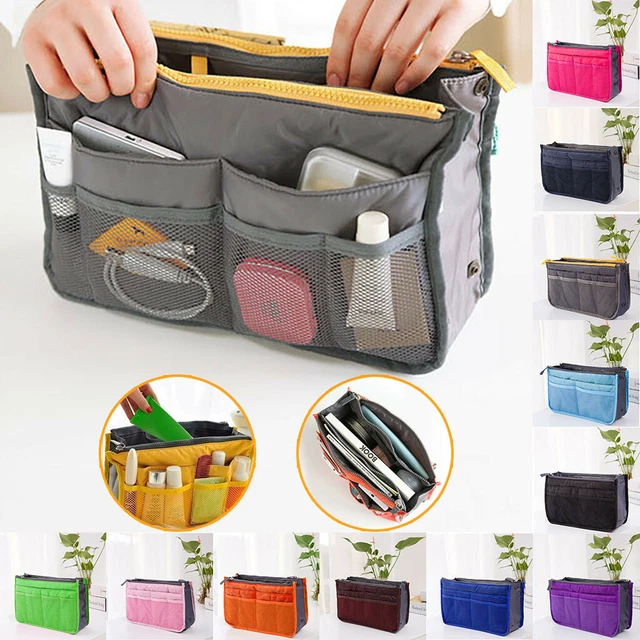 WOMEN LADY TRAVEL Insert Handbag Organiser Purse Large Liner Organizer