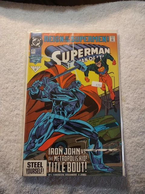 "Reign of the Supermen" Superman the Man of Steel #17 (1993) DC 23 Comic Book