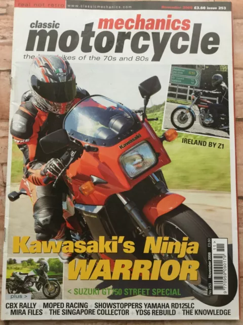 Classic Motorcycle Mechanics Magazine - November 2008 - Kawasaki Ninja, Z1, CBX