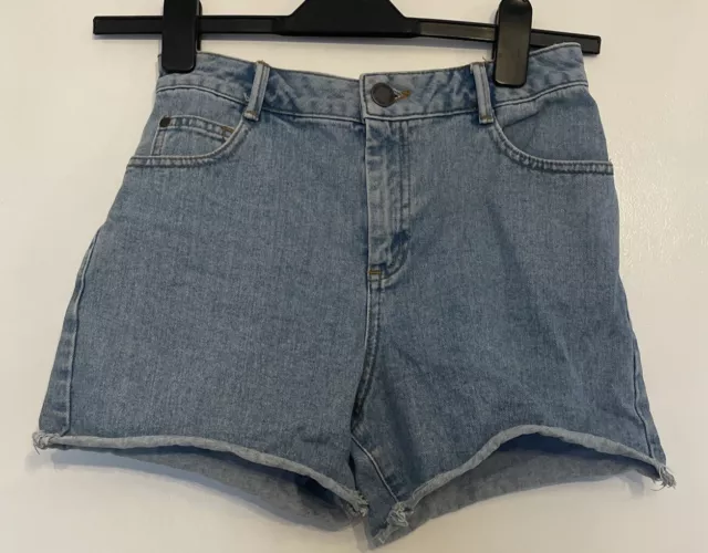 Miss Selfridge Blue Denim Shorts Hot pants Size 8