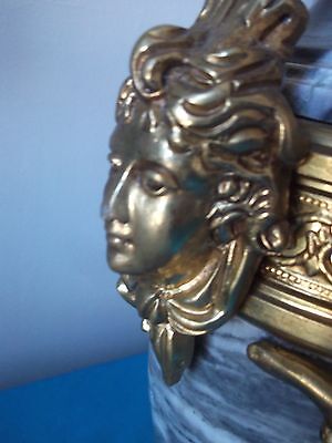 french style marble urn with bronze ormolu