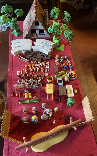 PLAYMOBIL X3 JAMBONS JAMON ASTERIX ET OBÉLIX GAULOIS VILLAGE GALA TABLE