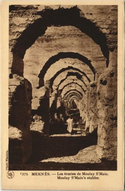 CPA AK MAROC MEKNES Les ecuries de MOULAY S'Main Flandrin (38072)