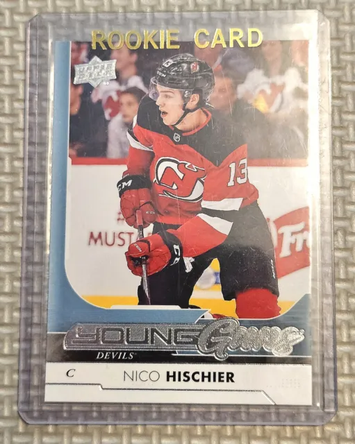 2017-18 Upper Deck UD Young Guns YG Nico Hischier Rookie Card RC #201