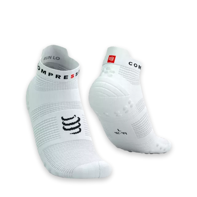 Compressport Pro Racing Socks V4.0 Unisex White Sport socks XU00047B-0002