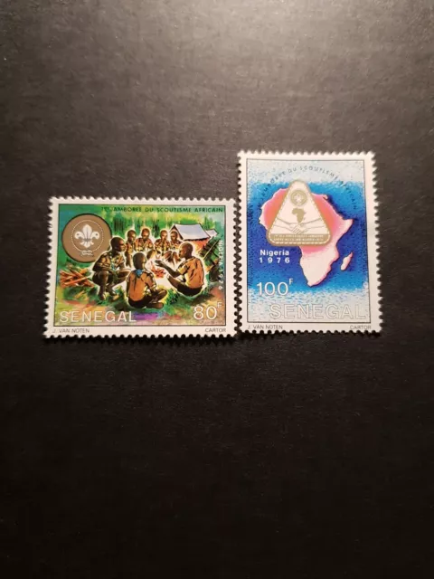 Briefmarke Afrika Senegal N° 436/437 Neu Ohne Gummierung 1977