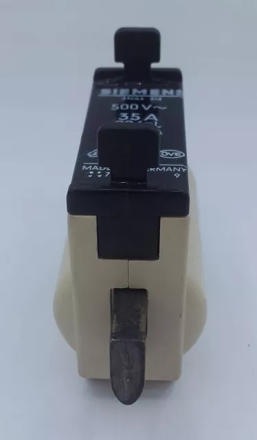 3 Siemens Iso-Nh Assurance 3NA4 814 Fusible 35A 500V Dispositif de Sécurité Lame 2