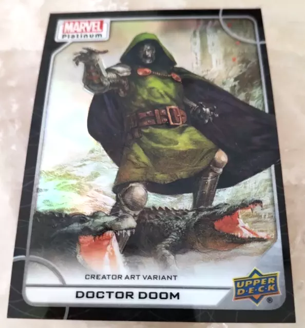 2023 Upper Deck Marvel Platinum DOCTOR DOOM 11-V Creator Art Variant BLACK Error