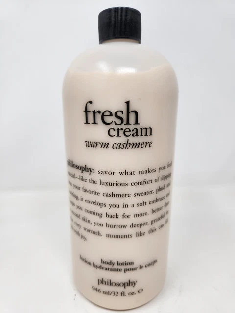 PHILOSOPHY FRESH CREAM Warm Cashmere body lotion 32 Oz NEW