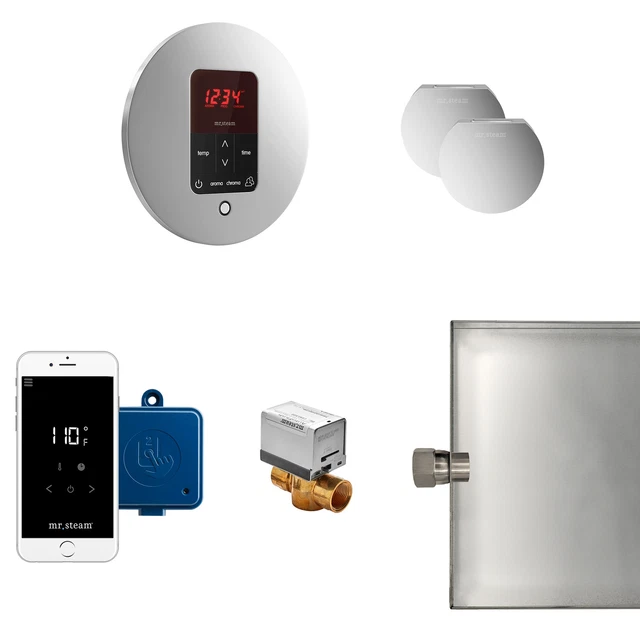 Paquete de ducha de vapor Mr Steam MSBUTLERXRD Butler Max - - cromado