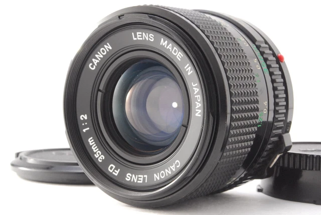 [MINT w/Case,Caps] Canon New FD NFD 35mm F2 Wide Angle MF Prime SLR From JAPAN