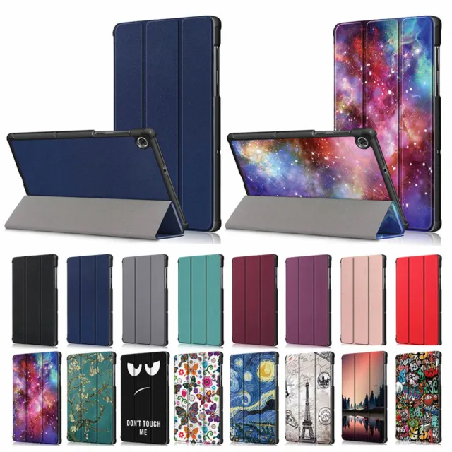 Folio Leather Tri-fold Stand Magnetic Smart Case Cover For Lenovo Tab Tablet