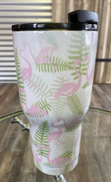 RTIC 20 oz Insulated Tumbler Stainless Steel Travel Mug W/ Lid - Flamingo