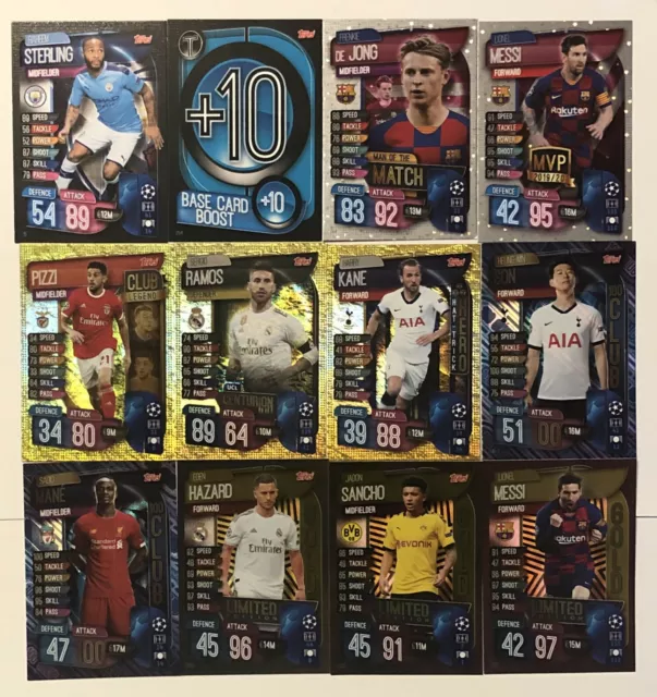 Match Attax 19/20 100 Club, LE, Man Of Match, MVP, Legend, Centurion, Hero, SS