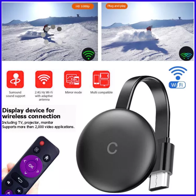 For Chromecast Google Wireless HDMI-Compatible HD Display Media Streaming Video