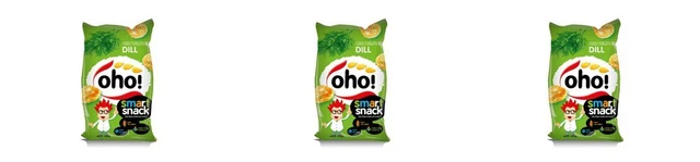 3 x oho! Chips con aneto, 2,1 once. (60 g.)