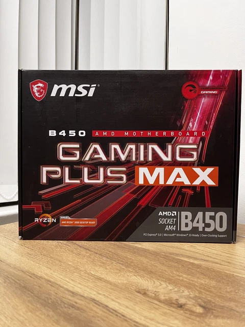 MSI B450 GAMING PLUS MAX ATX Motherboard for AMD Am4 CPUs £90.00 ...