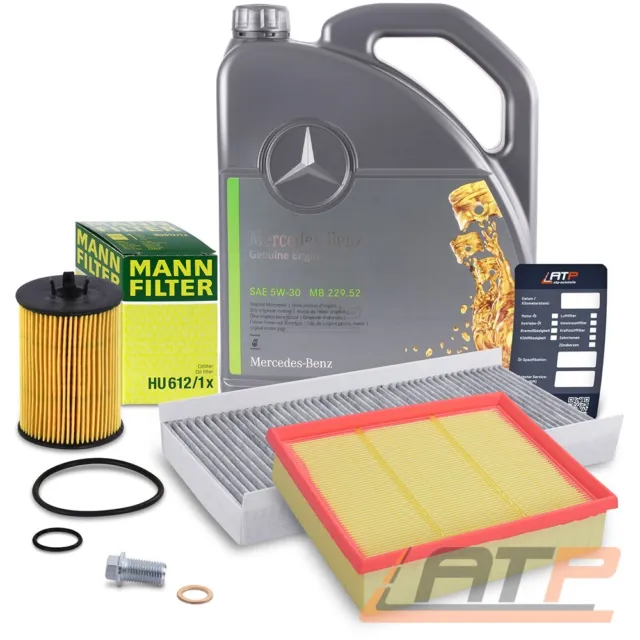 Inspektionspaket Set A + Motoröl Für Mercedes A B-Klasse W169 W245 150 - 200