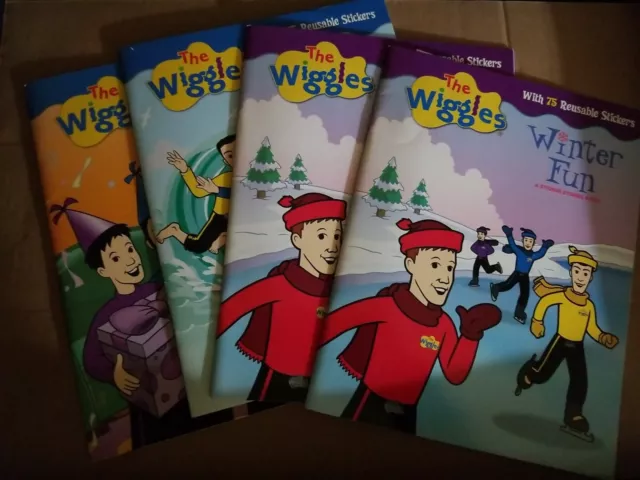 Lot Of 9 The Wiggles Reusable Sticker Books