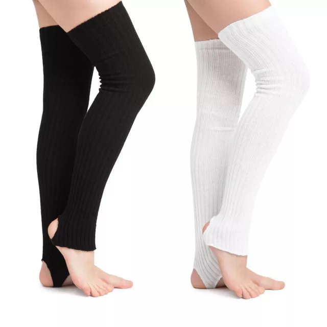 90cm Stulpen mit Fersenloch Ballett Aerobic Poledance Leg warmers