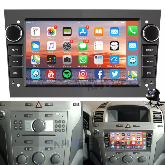 Android 12 Autoradio GPS Für Opel Zafira B Corsa C D Astra G H Vivaro Vectra C