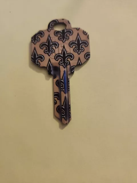 New Orleans Saints NFL house key blank Schlage
