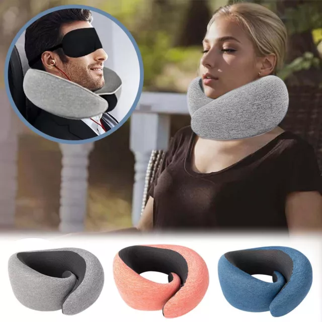 Memory Foam U-Shaped Travel Pillow Neck Support Head Rest Car Plane Soft Cushion