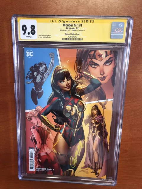 Wonder Girl #1 (CGC SS 9.8) Signed By J. Scott Campbell!!