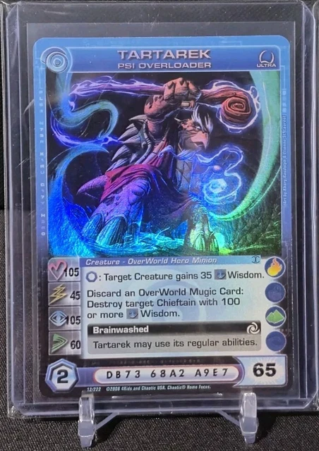 CHAOTIC TCG : Tartarek Psi Overloader 1st Edition Ultra Rare Creature  $750.00 - PicClick CA