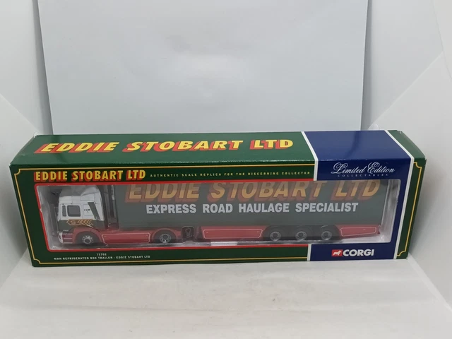 CORGI 75702 Eddie Stobbart MAN Refrigerated Box Trailer 1/50 Scale Cert#0775