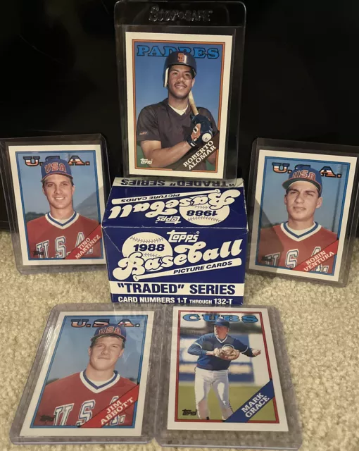 1988 Topps Baseball Traded Series Complete Set Of 132 Cards