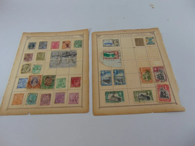 19th CENTURY EARLY 20th POSTAGE STAMP  INDIA CEYLON